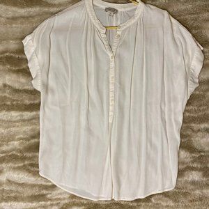 J. Crew Point Sur White Button Down Blouse